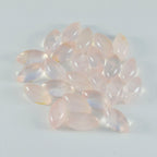 Rose Quartz 1PC Small 6x12 MM Marquise  Cabochon Pink Splendid semi Precious Semi Precious Gemstone