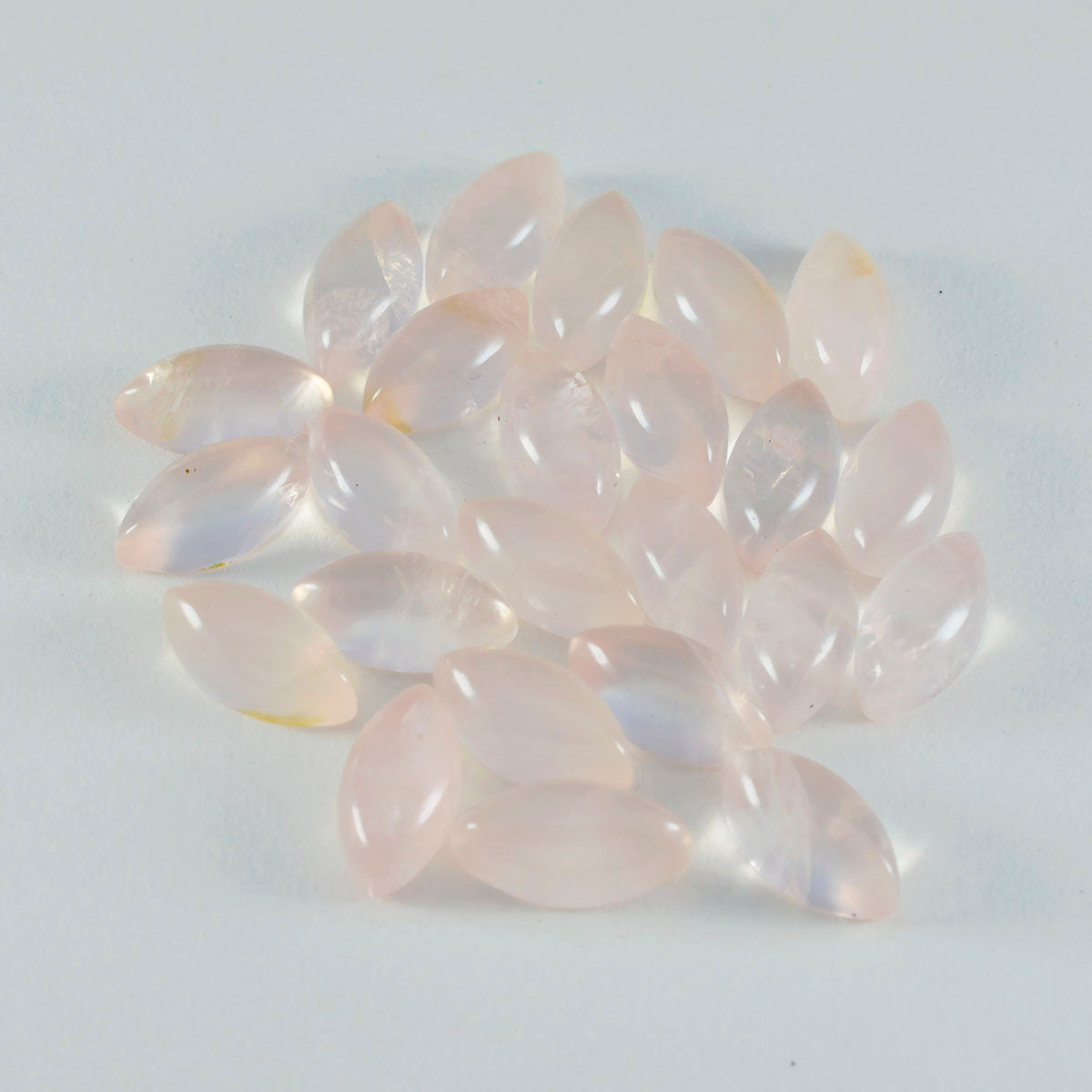 Rose Quartz 1PC Small 6x12 MM Marquise  Cabochon Pink Splendid semi Precious Semi Precious Gemstone