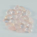 Rose Quartz 1PC Medium 7x14 MM Marquise  Cabochon Pink Luster semi Precious Precious Gemstone