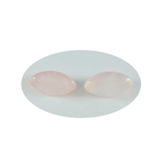 Rose Quartz 1PC Large 8x16 MM Marquise  Cabochon Pink Lustrous semi Precious Gems