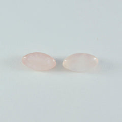 Rose Quartz 1PC Large 8x16 MM Marquise  Cabochon Pink Lustrous semi Precious Gems