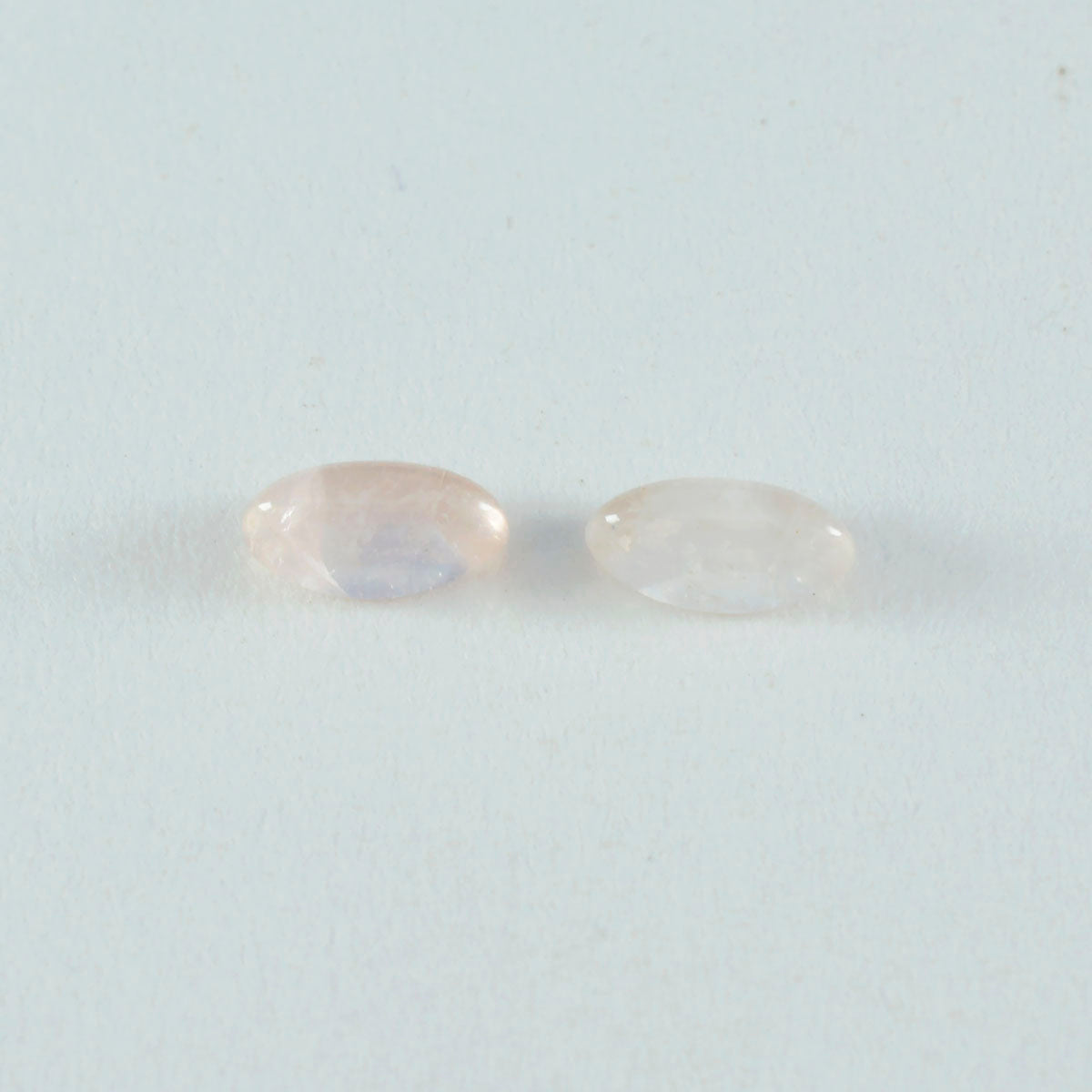 Rose Quartz 10PC Tiny 4x8 MM Marquise  Cabochon Pink Sparkling semi Precious Loose Gemstone