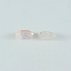 Rose Quartz 10PC Tiny 4x8 MM Marquise  Cabochon Pink Sparkling semi Precious Loose Gemstone