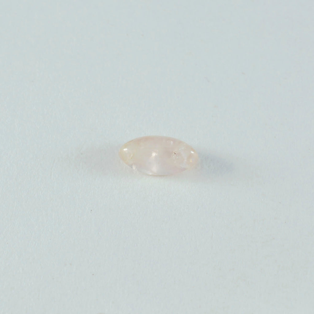 Rose Quartz 1PC Small 5x10 MM Marquise  Cabochon Pink Polished semi Precious Loose Gemstones