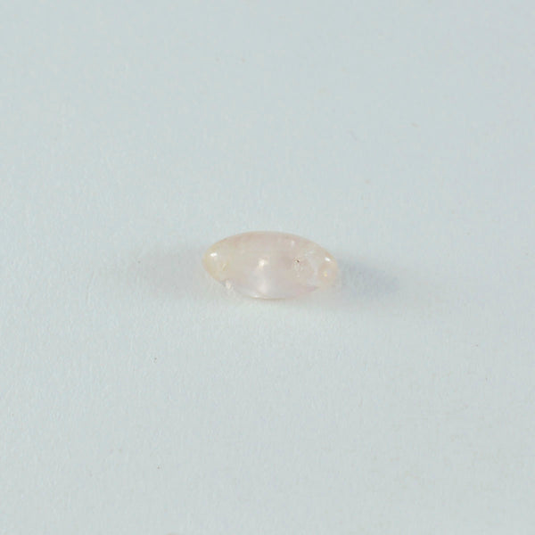 Rose Quartz 1PC Small 5x10 MM Marquise  Cabochon Pink Polished semi Precious Loose Gemstones