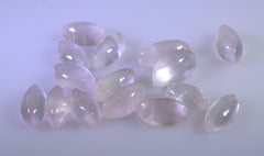 Rose Quartz 1PC Small 5x10 MM Marquise  Cabochon Pink Polished semi Precious Loose Gemstones
