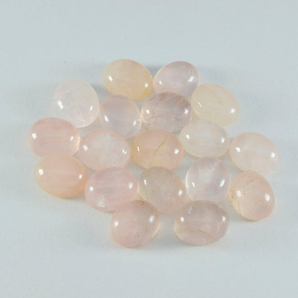 Rose Quartz 1PC Tiny 5x7 MM Oval Cabochon Pink Polished semi Precious Precious Gemstone