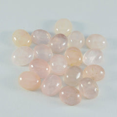 Rose Quartz 1PC Small 6x8 MM Oval Cabochon Pink Splendid semi Precious Gems