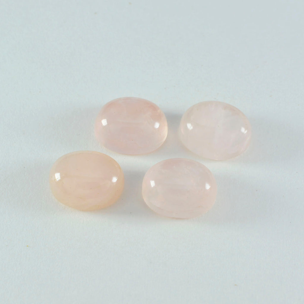 Rose Quartz 1PC Large 10x12 MM Oval Cabochon Pink Genuine semi Precious Loose Gems