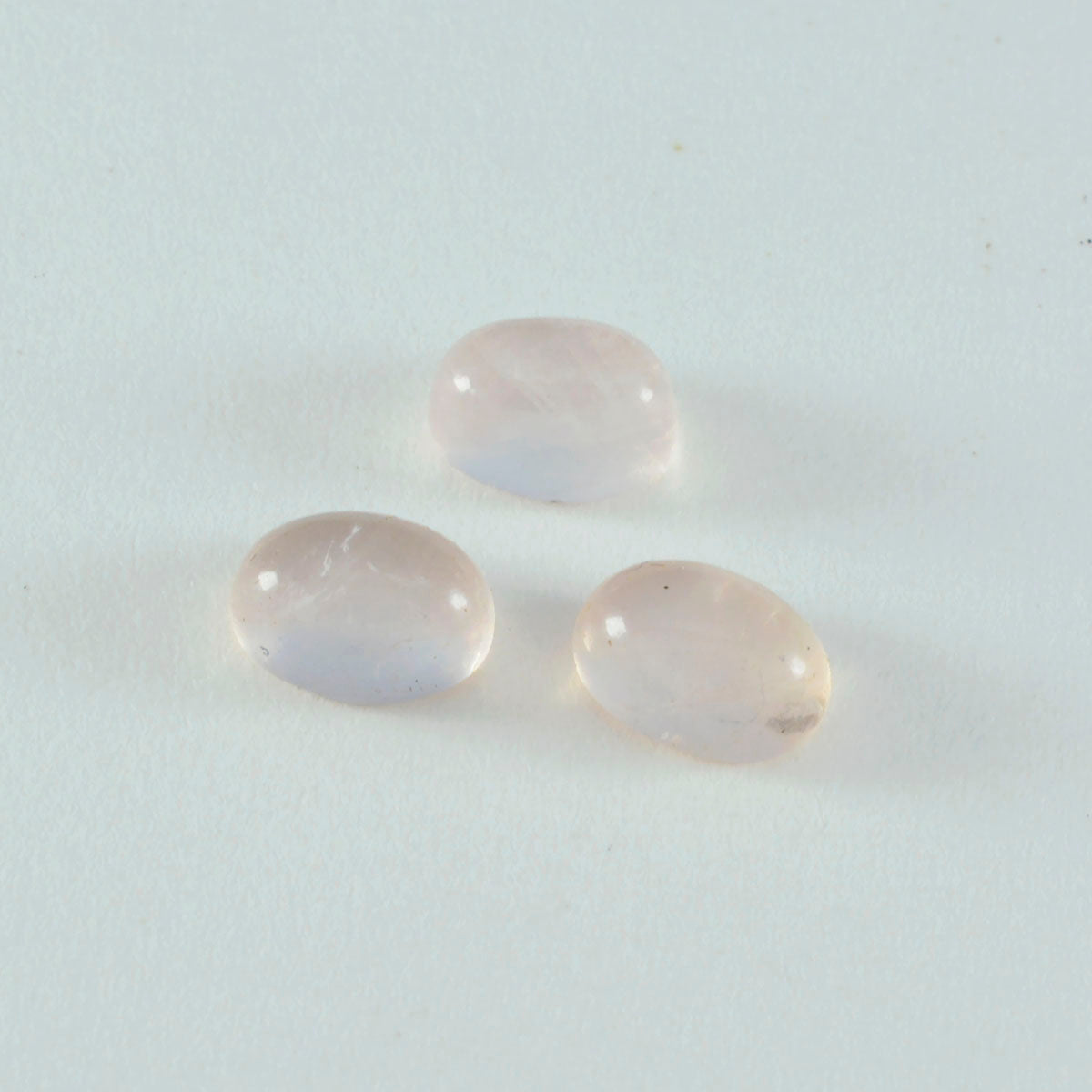 Rose Quartz 10PC Tiny 4x6 MM Oval Cabochon Pink Sparkling semi Precious Semi Precious Gemstone