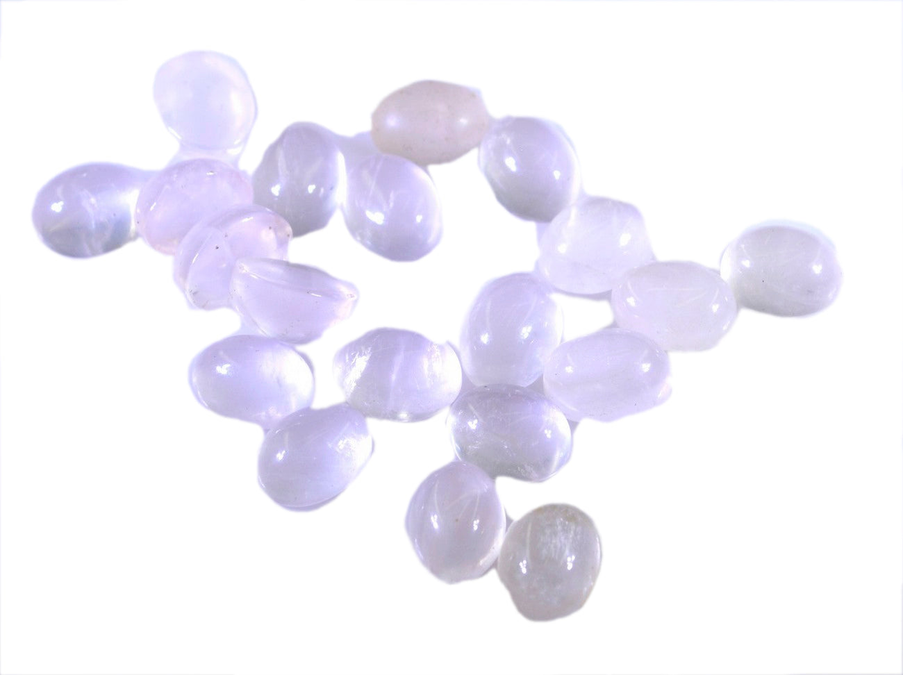 Rose Quartz 10PC Tiny 4x6 MM Oval Cabochon Pink Sparkling semi Precious Semi Precious Gemstone