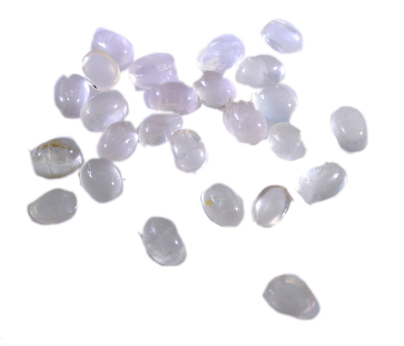 Rose Quartz 1PC Tiny 5x7 MM Oval Cabochon Pink Polished semi Precious Precious Gemstone