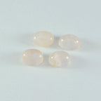 Rose Quartz 1PC Small 6x8 MM Oval Cabochon Pink Splendid semi Precious Gems