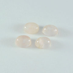 Rose Quartz 1PC Small 6x8 MM Oval Cabochon Pink Splendid semi Precious Gems