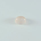 Rose Quartz 1PC Small 7x9 MM Oval Cabochon Pink Lustrous semi Precious Loose Gemstone