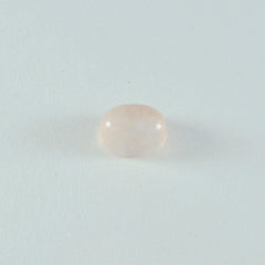 Rose Quartz 1PC Small 7x9 MM Oval Cabochon Pink Lustrous semi Precious Loose Gemstone