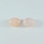 Rose Quartz 1PC Medium 8x10 MM Oval Cabochon Pink Fine semi Precious Semi Precious Gemstone