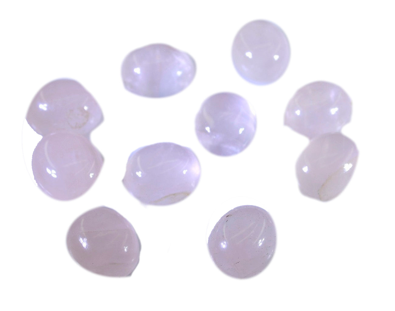 Rose Quartz 1PC Medium 8x10 MM Oval Cabochon Pink Fine semi Precious Semi Precious Gemstone