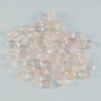 Rose Quartz 10PC Tiny 4x6 MM Pear Cabochon Pink Shine semi Precious Loose Gemstones