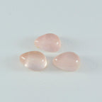 Rose Quartz 1PC Medium 7x10 MM Pear Cabochon Pink Superior semi Precious Loose Gemstone
