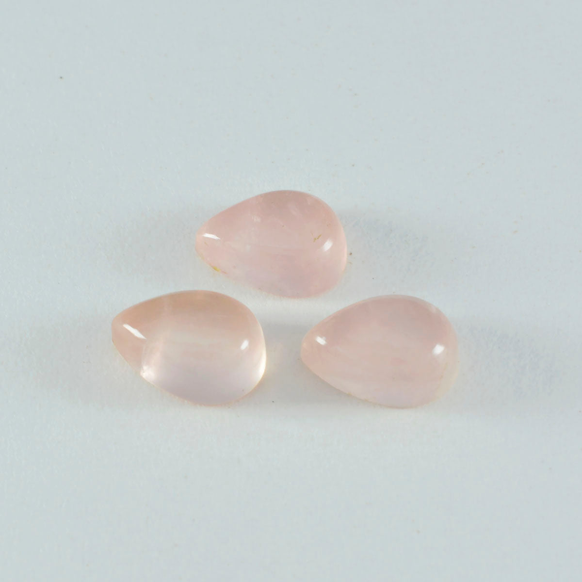Rose Quartz 1PC Medium 7x10 MM Pear Cabochon Pink Superior semi Precious Loose Gemstone