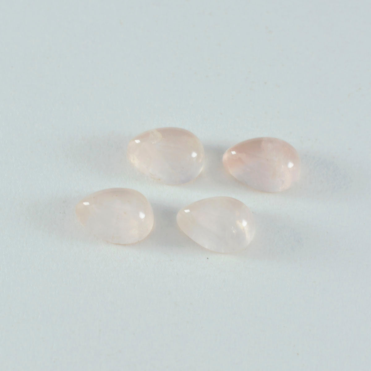 Rose Quartz 1PC Small 6x9 MM Pear Cabochon Pink Natural semi Precious Gems Hoofdafbeelding