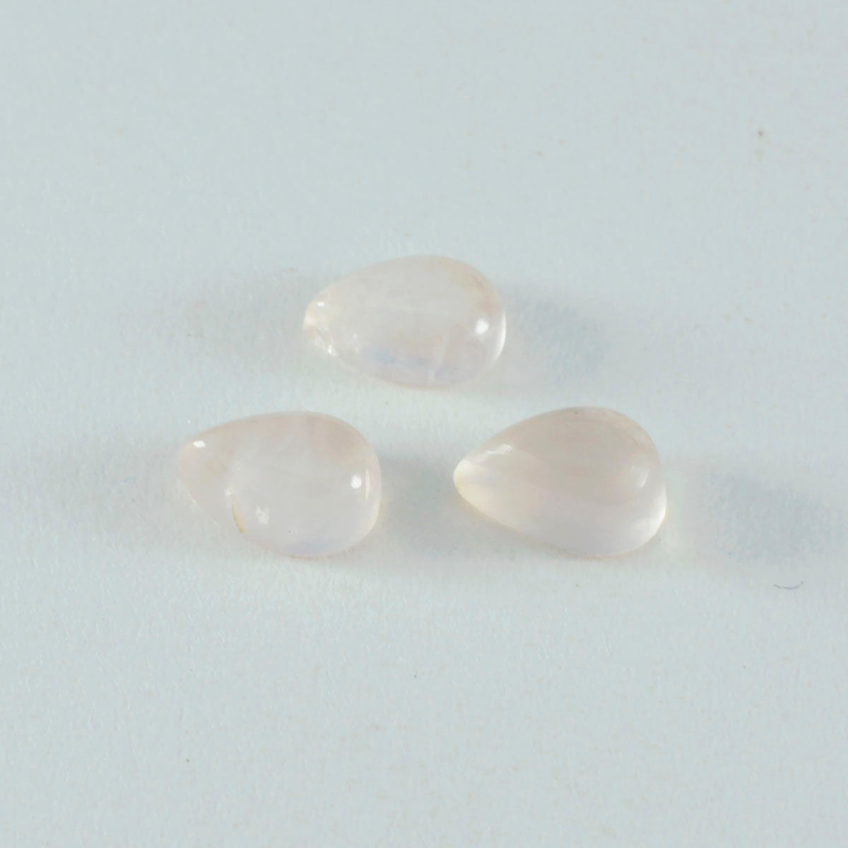 Rose Quartz 1PC Medium 7x10 MM Pear Cabochon Pink Superior semi Precious Loose Gemstone Image principale du produit