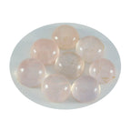 Rose Quartz 1PC Large 10x10 MM Round Cabochon Pink Fine semi Precious Gems