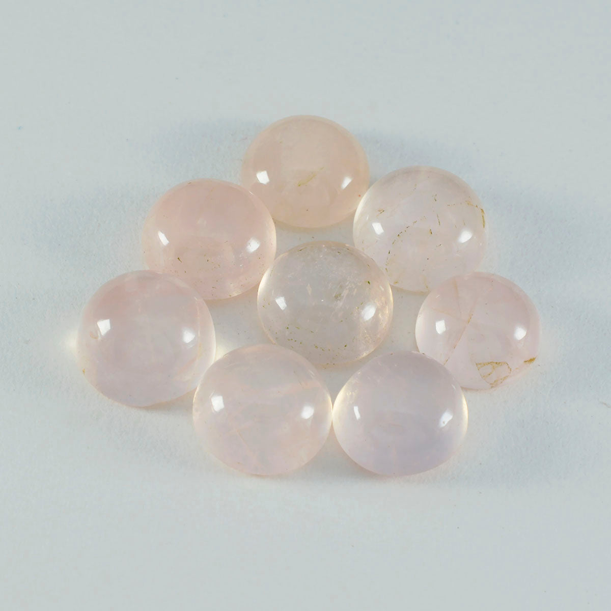 Rose Quartz 1PC Large 10x10 MM Round Cabochon Pink Fine semi Precious Gems
