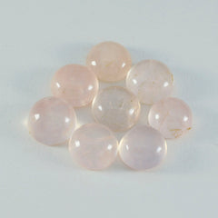 Rose Quartz 1PC Large 10x10 MM Round Cabochon Pink Fine semi Precious Gems