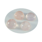 Rose Quartz 1PC Large 11x11 MM Round Cabochon Pink High Quality semi Precious Loose Gems