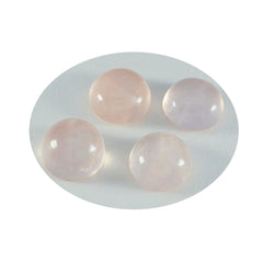 Rose Quartz 1PC Large 11x11 MM Round Cabochon Pink High Quality semi Precious Loose Gems