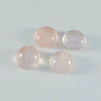 Rose Quartz 1PC Large 11x11 MM Round Cabochon Pink High Quality semi Precious Loose Gems