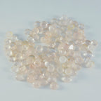 Rose Quartz 10PC Tiny 3x3 MM Round Cabochon Pink Brilliant semi Precious Precious Gemstone