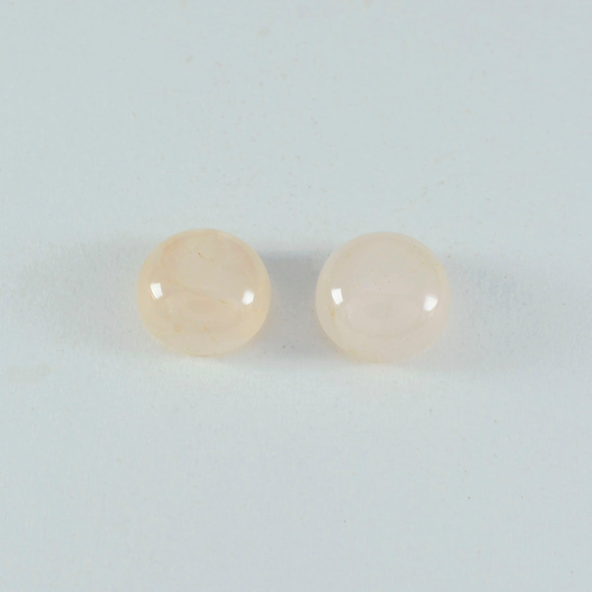 Rose Quartz 1PC Large 10x10 MM Round Cabochon Pink Fine semi Precious Gems Huvudsaklig produktbild