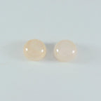 Rose Quartz 1PC Large 10x10 MM Round Cabochon Pink Fine semi Precious Gems