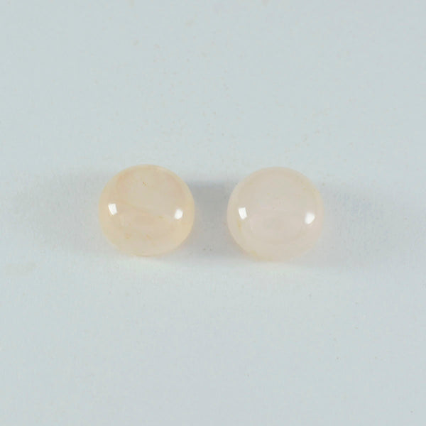 Rose Quartz 1PC Large 10x10 MM Round Cabochon Pink Fine semi Precious Gems