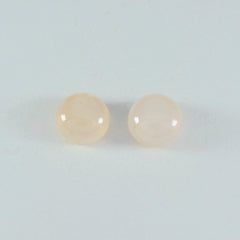 Rose Quartz 1PC Large 10x10 MM Round Cabochon Pink Fine semi Precious Gems