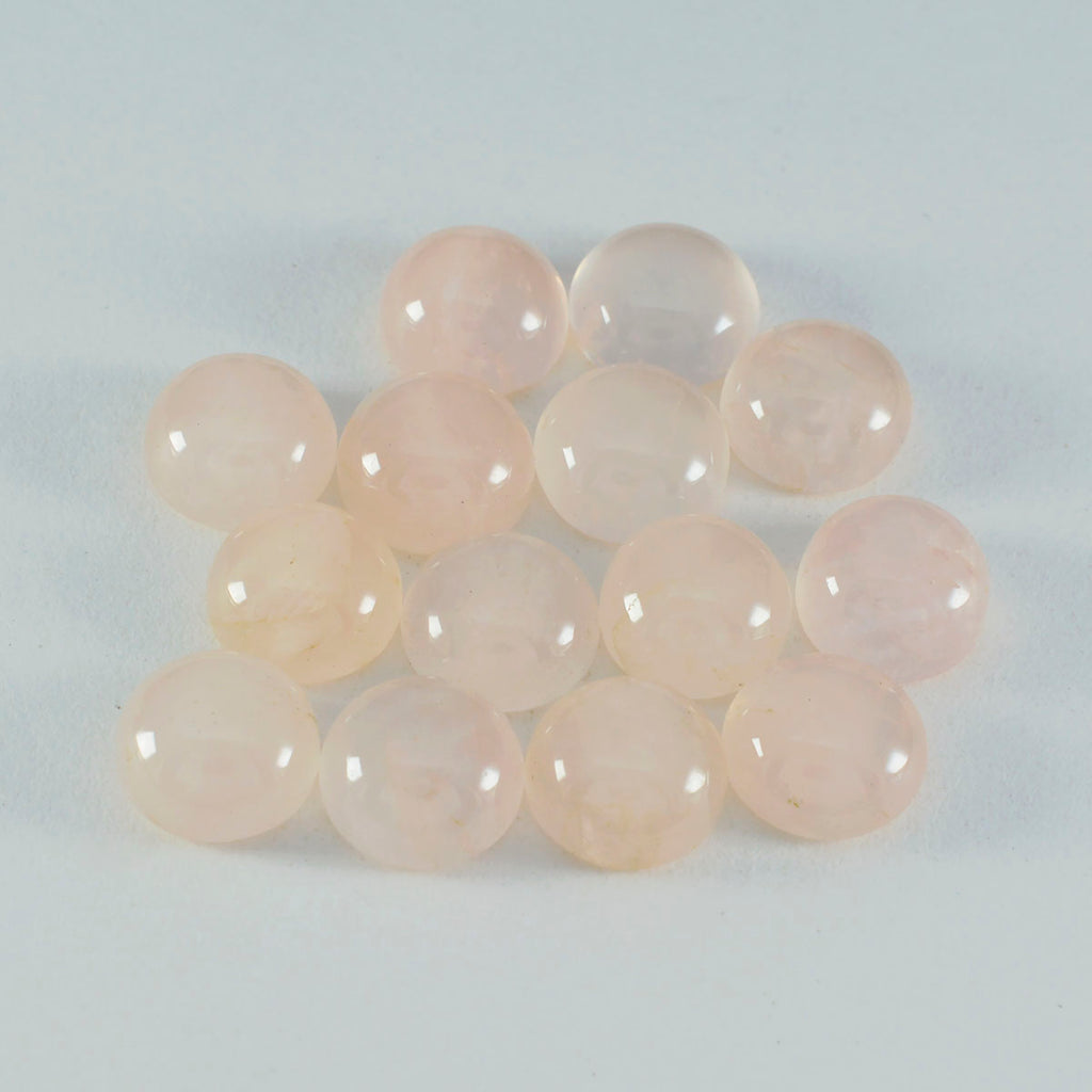 Rosenquarz 1PC Großer 11x11 MM Runder Cabochon Rosa Hochwertige Halbedelsteine Lose Edelsteine