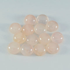 Rose Quartz 1PC Large 11x11 MM Round Cabochon Pink High Quality semi Precious Loose Gems