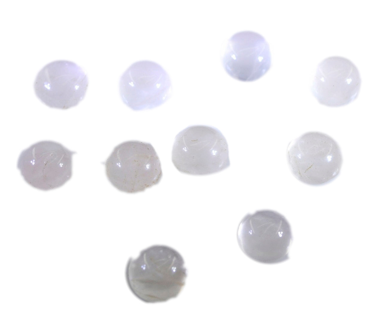 Rose Quartz 10PC Tiny 3x3 MM Round Cabochon Pink Brilliant semi Precious Precious Gemstone
