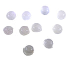 Rose Quartz 10PC Tiny 3x3 MM Round Cabochon Pink Brilliant semi Precious Precious Gemstone