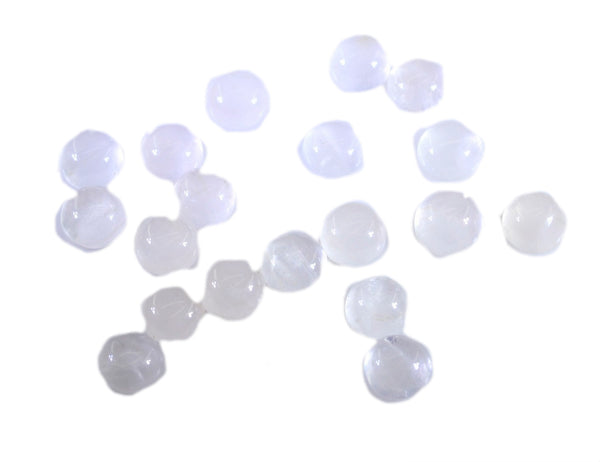 Rose Quartz 10PC Tiny 4x4 MM Round Cabochon Pink Sparkling semi Precious Gems