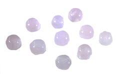 Rose Quartz 10PC Tiny 5x5 MM Round Cabochon Pink Polished semi Precious Loose Gems