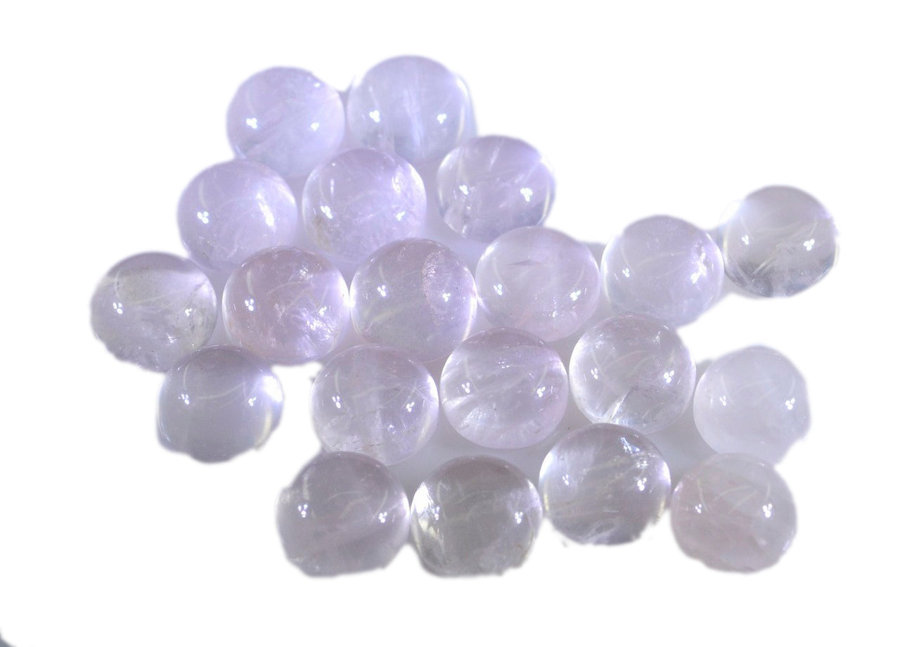 Rose Quartz 1PC Tiny 6x6 MM Round Cabochon Pink Splendid semi Precious Loose Gemstone