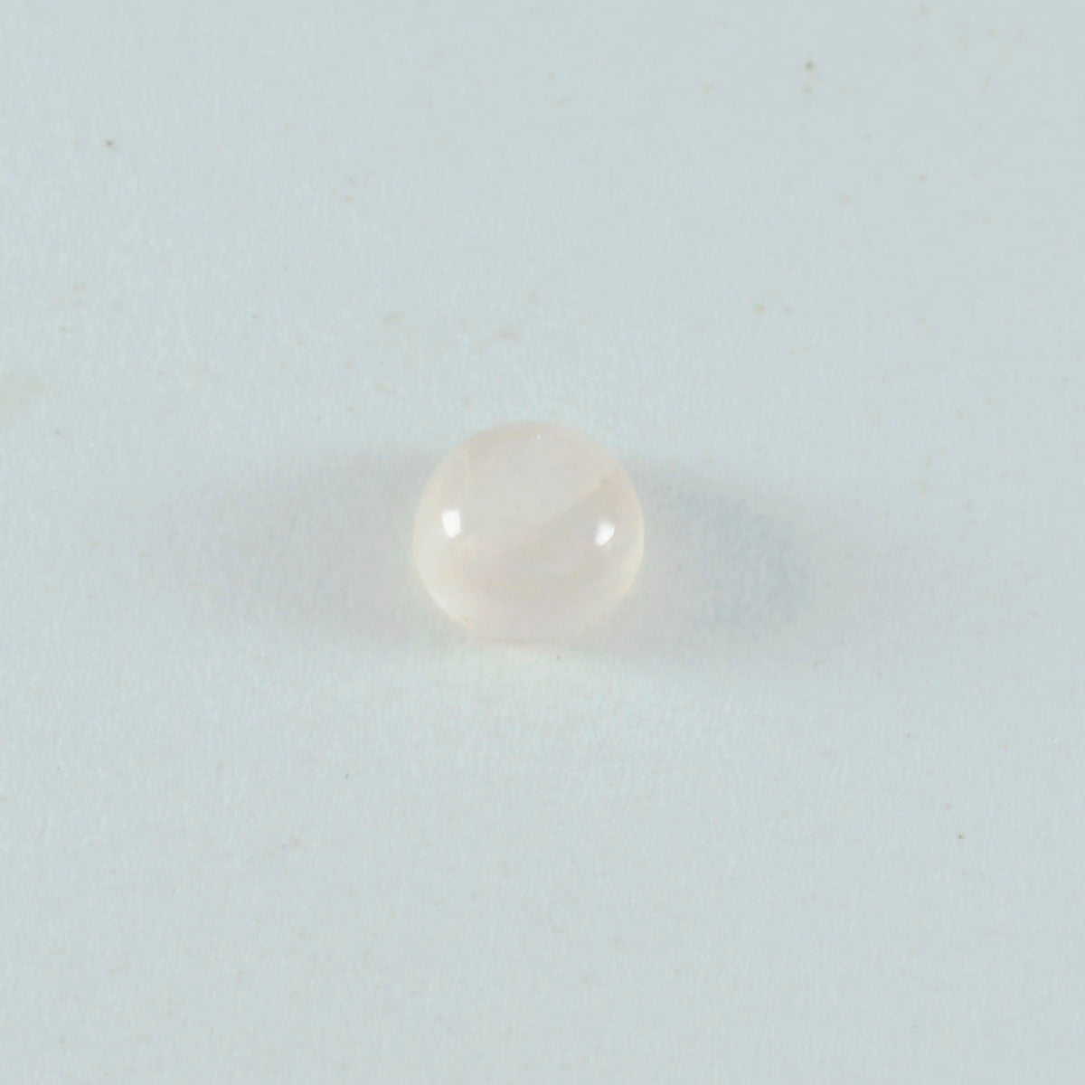 Rose Quartz 1PC Small 8x8 MM Round Cabochon Pink Lustrous semi Precious Semi Precious Gemstone