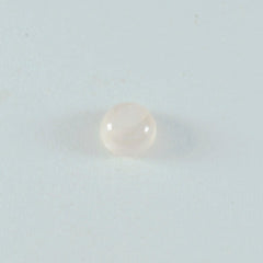 Rose Quartz 1PC Small 8x8 MM Round Cabochon Pink Lustrous semi Precious Semi Precious Gemstone