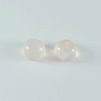 Rose Quartz 1PC Medium 9x9 MM Round Cabochon Pink Shine semi Precious Precious Gemstone
