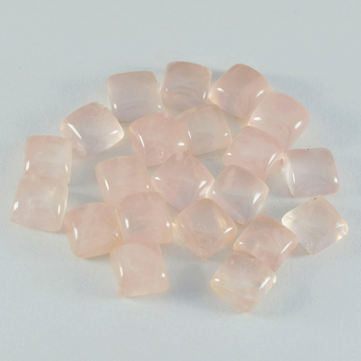Rose Quartz 1PC Large 10x10 MM Square Cabochon Pink Luster semi Precious Precious Gemstone