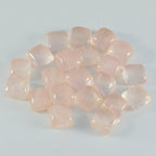 Rose Quartz 1PC Large 10x10 MM Square Cabochon Pink Luster semi Precious Precious Gemstone